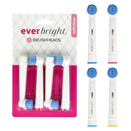 Everbright SoftClean opzetborstels - 4 stuks