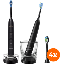 Philips DiamondClean 9000 HX9914/54 + Philips Sonicare Optimal White 4 stuks